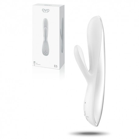 OVO E5 RECHARGEABLE VIBRATOR WHITE