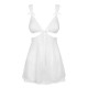 OBSESSIVE SWANITA BABYDOLL AND THONG WHITE