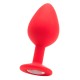 LARGE DIAMOND BUTT PLUG RED