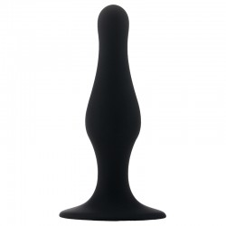 BUTT PLUG WITH SUCTION CUP BLACK SMALL