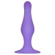 BUTT PLUG WITH SUCTION CUP PURPLE LARGE