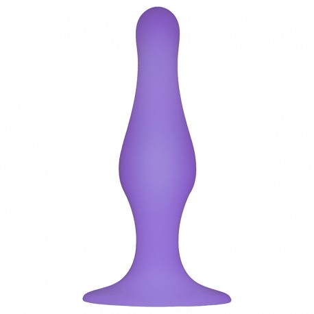 BUTT PLUG WITH SUCTION CUP PURPLE LARGE