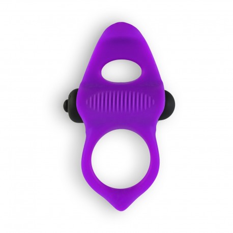 ANILLO PARA EL PENE CON VIBRACIÓN LINGUS MAX ADRIEN LASTIC MORADO