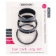 CONJUNTO DE ANÉIS PARA O PÉNIS FLAT COCK RINGS SET PRETOS