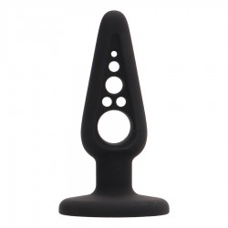 PLUG ANAL EN SILICONA PLUG & PLAY 4” NEGRO