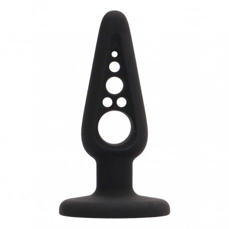 PLUG & PLAY 4” SILICONE BUTT PLUG BLACK