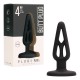 PLUG & PLAY 4” SILICONE BUTT PLUG BLACK