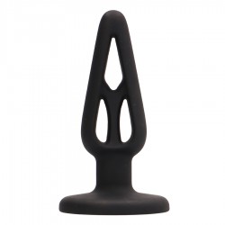 PLUG ANAL EN SILICONA PLUG & PLAY 4” NEGRO