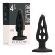 PLUG ANAL EM SILICONE PLUG & PLAY 4” PRETO