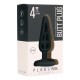 PLUG ANAL EN SILICONA PLUG & PLAY 4” NEGRO