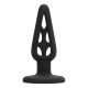 PLUG ANAL EN SILICONA PLUG & PLAY 4” NEGRO