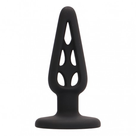 PLUG & PLAY 4” SILICONE BUTT PLUG BLACK