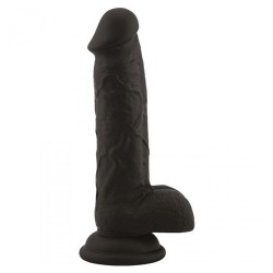 REAL SAFE ROD LARGE SILICONE DILDO BLACK