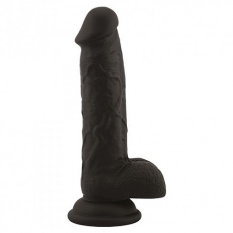 DILDO EM SILICONE REAL SAFE ROD LARGE PRETO