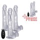 BUY 3 GET + 2 FREE REALROCK 10,6” VIBRATOR CLEAR