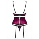 OBSESSIVE 861-SEG SET AND THONG BORDEAUX