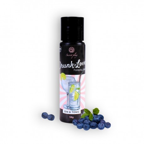 BÁLSAMO LUBRIFICANTE SABOR GIN TÓNICO DRUNK IN LOVE SECRET PLAY 60ML