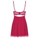 OBSESSIVE ROSALYNE BABYDOLL AND THONG RED