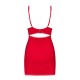 OBSESSIVE JOLIEROSE CHEMISE AND THONG RED