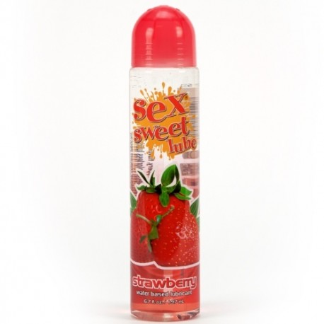 LUBRICANTE COMESTIBLE DE BASE ACUOSA SEX SWEET LUBE FRESA 197ML