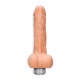 REALISTIC VIBRATING DILDO 7" WITH BALLS REALROCK FLESH