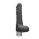 VIBRADOR REALÍSTICO 7" COM TESTÍCULOS REALROCK PRETO