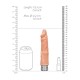 REALISTIC VIBRATING DILDO 7" REALROCK FLESH