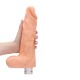 REALISTIC VIBRATING DILDO 10" WITH BALLS REALROCK FLESH