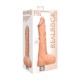 REALISTIC VIBRATING DILDO 10" WITH BALLS REALROCK FLESH