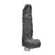 REALISTIC VIBRATING DILDO 10" WITH BALLS REALROCK BLACK