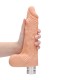 REALISTIC VIBRATING DILDO 9" WITH BALLS REALROCK FLESH