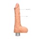 REALISTIC VIBRATING DILDO 9" WITH BALLS REALROCK FLESH