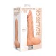 REALISTIC VIBRATING DILDO 9" WITH BALLS REALROCK FLESH