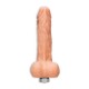 REALISTIC VIBRATING DILDO 9" WITH BALLS REALROCK FLESH