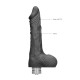 VIBRADOR REALÍSTICO 9" COM TESTÍCULOS REALROCK PRETO