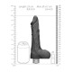 REALISTIC VIBRATING DILDO 9" WITH BALLS REALROCK BLACK