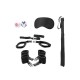 OUCH! BED POST BINDINGS RESTRAINT KIT BLACK