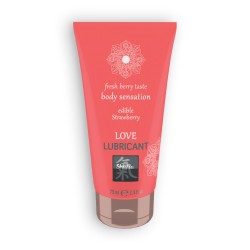 LUBRICANTE BESABLE LOVE LUBRICANT CON SABOR A FRESA SHIATSU™ 75ML