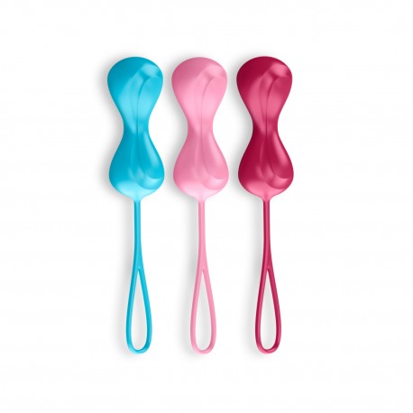 POWER BALLS 3 PIECE SET SATISFYER COLOURED