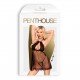 CAMISA DE NOITE E TANGA LIBIDO BOOST PENTHOUSE PRETA