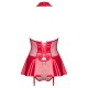 OBSESSIVE 859-COR CORSET AND PANTIES RED