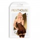 PENTHOUSE GUILTY ICON CHEMISE AND THONG BLACK