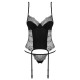 OBSESSIVE SHARLOTTE CORSET AND THONG BLACK