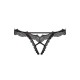 OBSSESSIVE BRAVELLE CROTCHLESS THONG BLACK