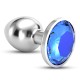 CRUSHIOUS BIJOU ANAL JEWEL PLUG BLUE MEDIUM WITH FREE VELVETY BAG