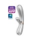 VIBRADOR HOT LOVER CON APP SATISFYER PLATA - CHAMPÁN