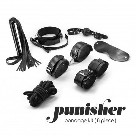 KIT BONDAGE PUNISHER CON 8 PIEZAS CRUSHIOUS