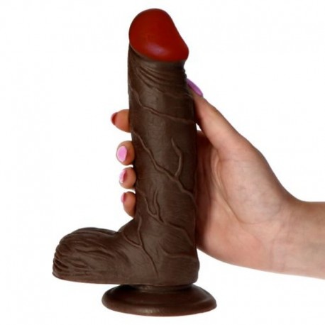 REAL RAPTURE EARTH FLAVOUR REALISTIC DILDO 7.5'' BLACK