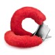 MENOTTES DE PELUCHE LOVE CUFFS CRUSHIOUS ROUGES