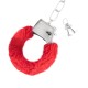 MENOTTES DE PELUCHE LOVE CUFFS CRUSHIOUS ROUGES